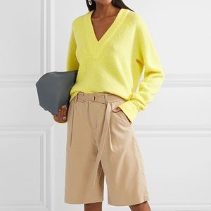 TIBI Yellow Oversized Alpaca-Blend Sweater